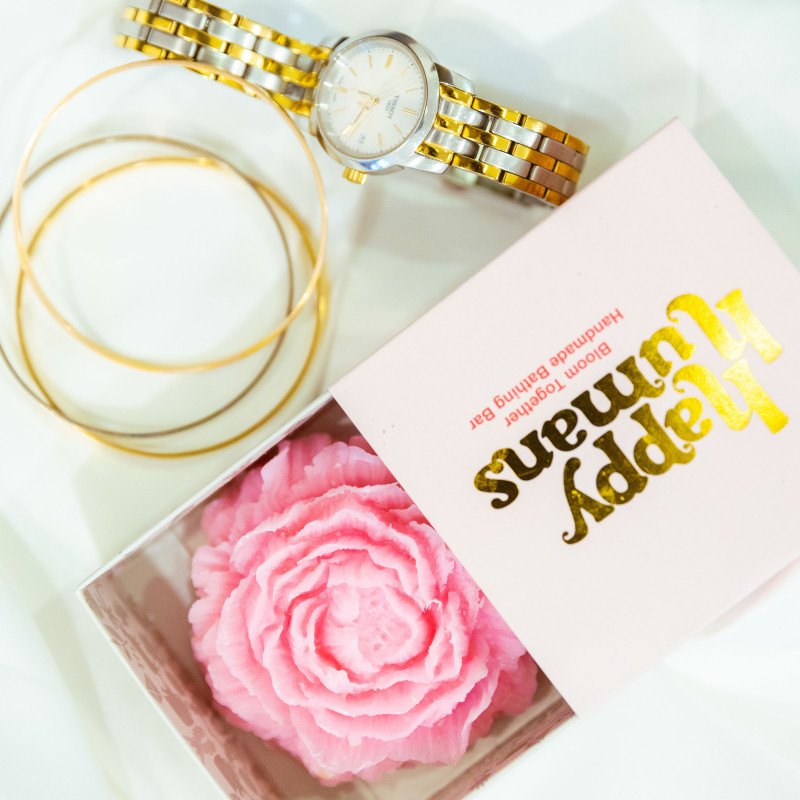 Bloom Together - Pink Rose Bathing Bar